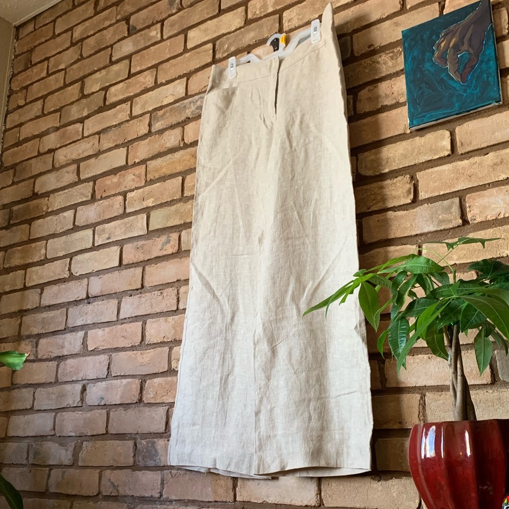 Chico’s Beige Modern Wide Leg Pants